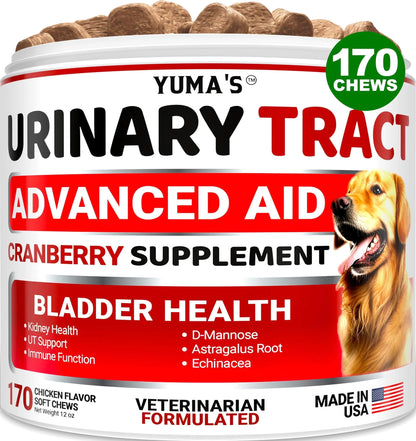UTI Treatment Cranberry Supplement for Dogs Bladder Control